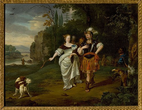 Dido and Aeneas hunting, , Ary de Vois