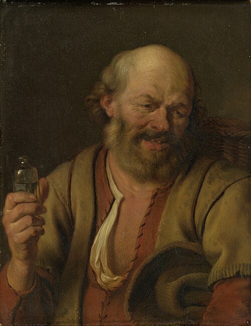 A man with a drinking vial, 1670, Ary de Vois