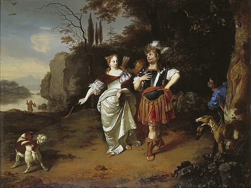 Diana and Man ?, 1657, Ary de Vois