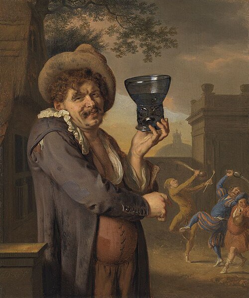 Ein Trinker, 1656, Ary de Vois