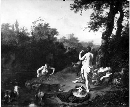 Bathing woman, 1666, Ary de Vois