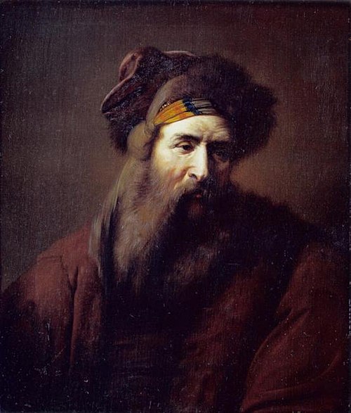 Head of a Bearded Man in Oriental Costume, 1665, Ary de Vois