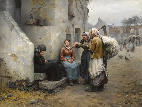 Un Deuil, 1882, Daniel Ridgway Knight