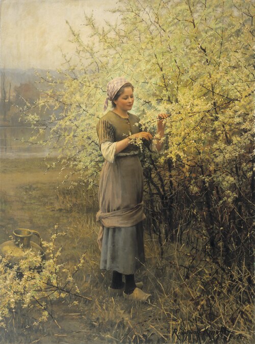 Springtime, 1890, Daniel Ridgway Knight
