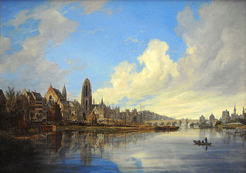 View of Frankfurt/M, 1831, Domenico Quaglio le jeune