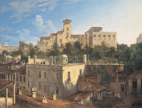 Villa Malta on Pincio, 1830, Domenico Quaglio le jeune