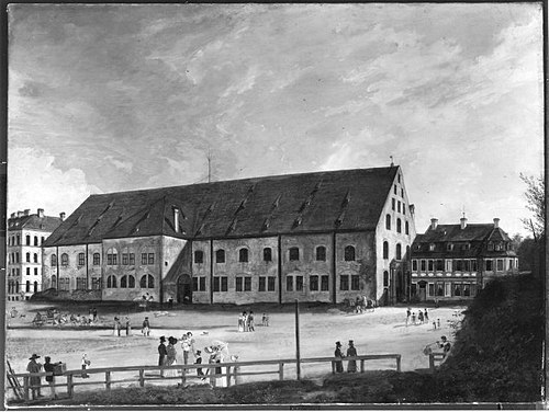 Die Alte Reitschule im Jahr 1821, 1821, Domenico Quaglio le jeune