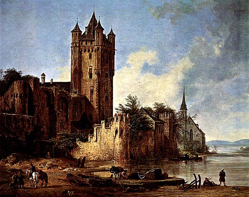 View of Eltville, 1828, Domenico Quaglio le jeune