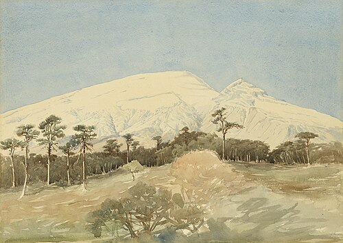 A Snow-Capped Mountain, 1915, Rodolfo Lanciani