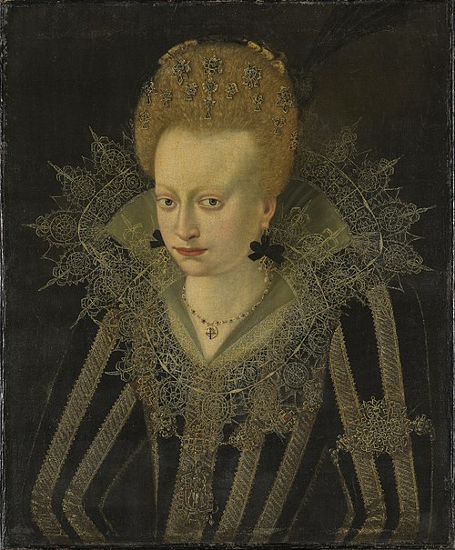 Portrett av Kirsten Munk, 1615, Jacob van der Doordt