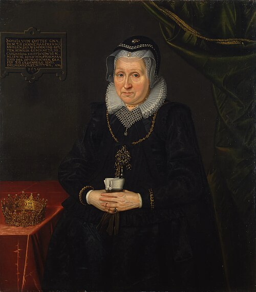 Dowager Queen Sophie of Denmark, 1626, Jacob van der Doordt