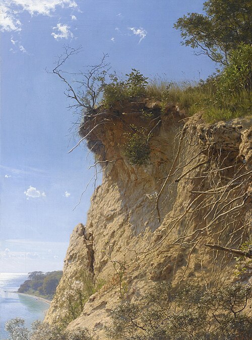 Cliff edge, 1870, August Jerndorff