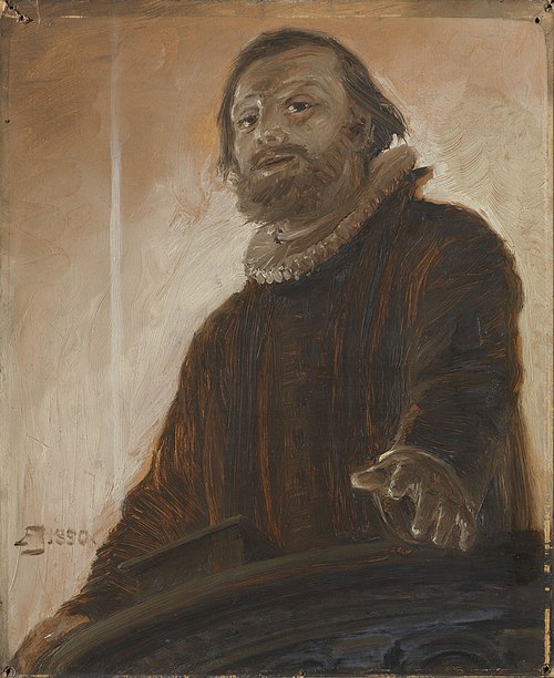 "da saa' jeg op paa ham, han ned paa mig...", 1890, August Jerndorff