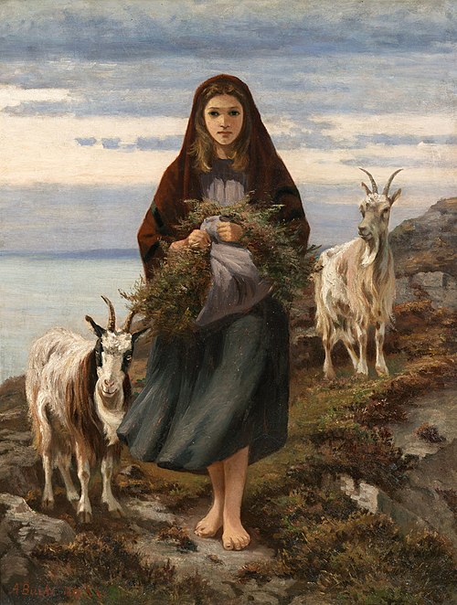 Connemara Girl, 1850, Auguste Nicolas Burgh