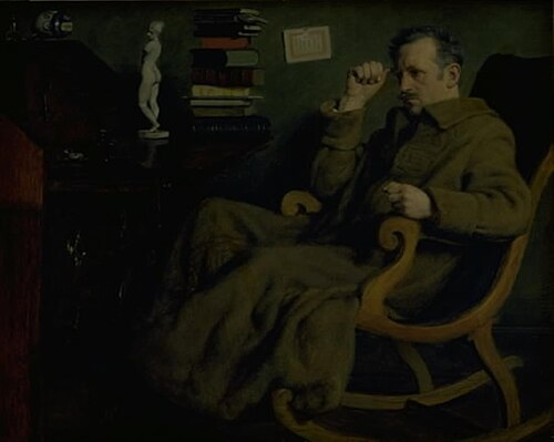 The Artist Pondering, 1887, Axel Helsted