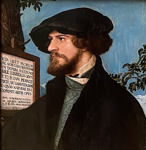 Portrait of Bonifacius Amerbach, 1519, Hans Holbein le Jeune