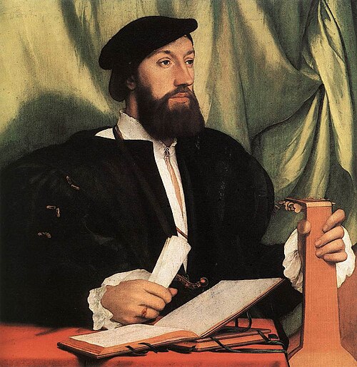Portrait of a man with a lute, 1526, Hans Holbein le Jeune