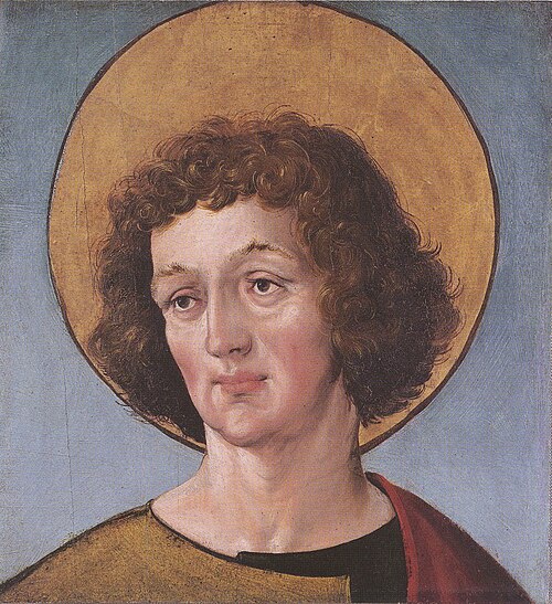 Tête d'un saint, 1515, Hans Holbein le Jeune