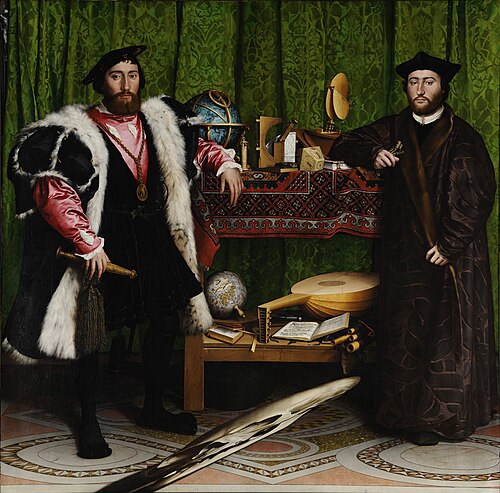 Les Ambassadeurs, 1533, Hans Holbein le Jeune