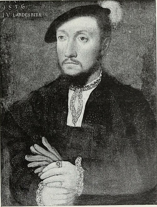 Portrait of Landenberger, a young Swiss Nobleman, 1536, Hans Holbein le Jeune