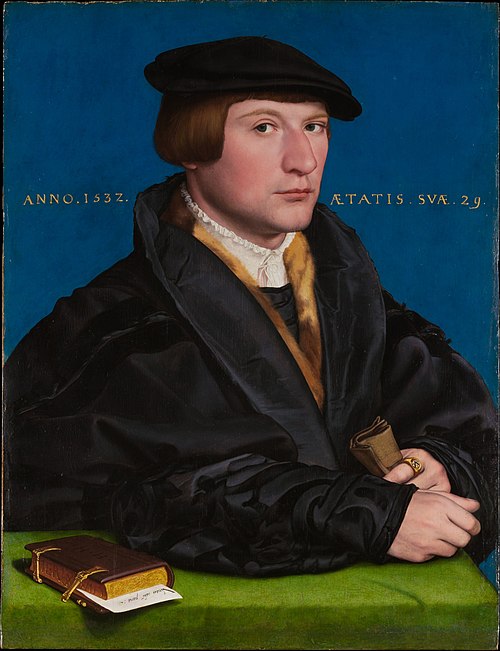 Portrait d'un membre de la famille Wedigh, probablement Hermann Wedigh (mort en 1560), 1532, Hans Holbein le Jeune