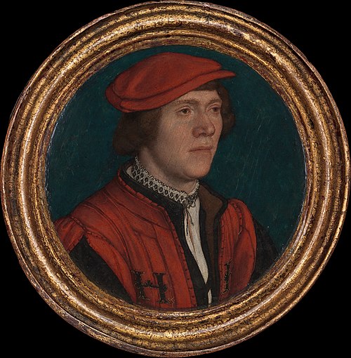 Portrait of a Man in a Red Cap, 1532, Hans Holbein le Jeune