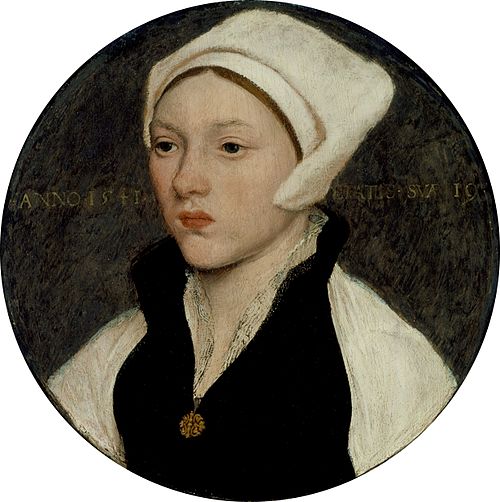 Portrait of a Young Woman with a White Coif, 1541, Hans Holbein le Jeune
