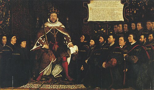 Henry VIII and the Barber Surgeons, 1542, Hans Holbein le Jeune
