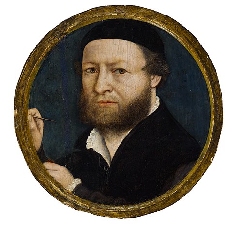 Portrait of the Artist, 1542, Hans Holbein le Jeune