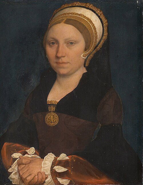 Portrait of an English lady, 1540, Hans Holbein le Jeune