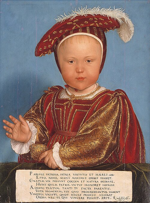 Edward, Prince of Wales, later King Edward VI, 1538, Hans Holbein le Jeune