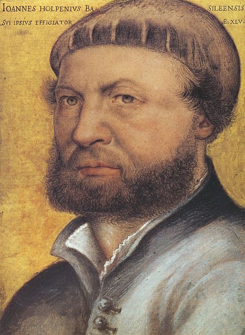 Autoportrait, 1542, Hans Holbein le Jeune
