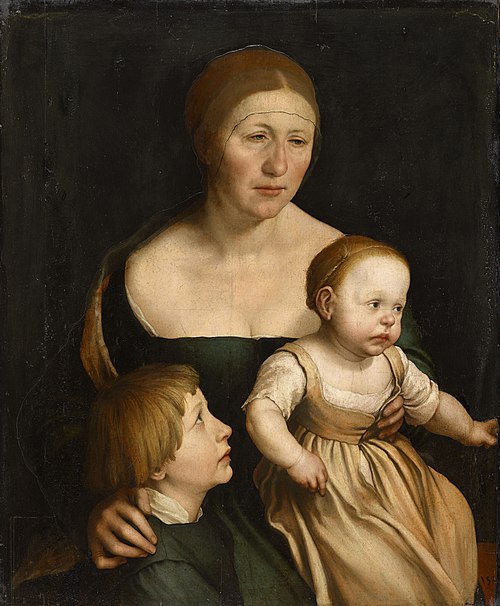 Portrait of the Artist's Family, 1528, Hans Holbein le Jeune