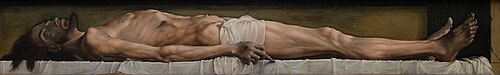 Le Christ mort, 1520, Hans Holbein le Jeune