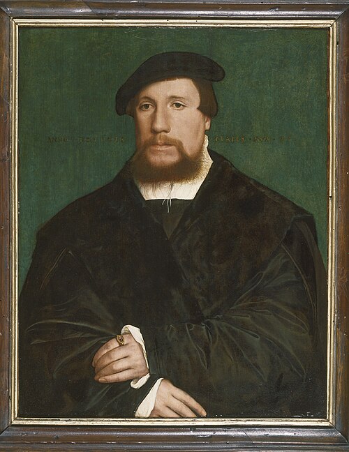 Portrait of a Hanseatic Merchant, 1538, Hans Holbein le Jeune
