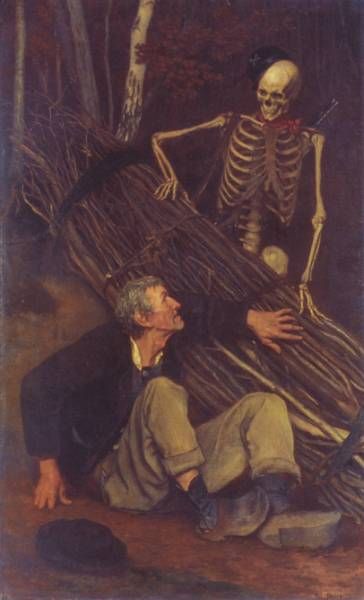 The Old Man and Death, 1863, Soběslav Pinkas