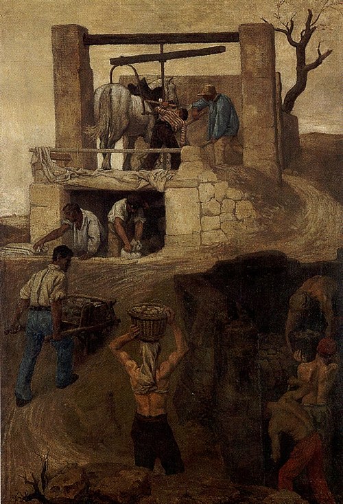 Workers at Montmartre, 1858, Soběslav Pinkas