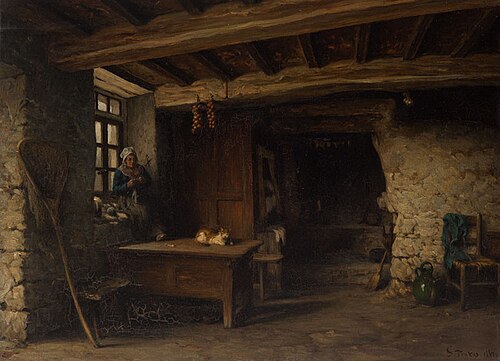 A Fisherman’s Cottage, 1867, Soběslav Pinkas
