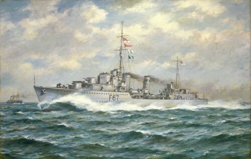 HMS Bedouin, 1950, Bernard Finegan Gribble