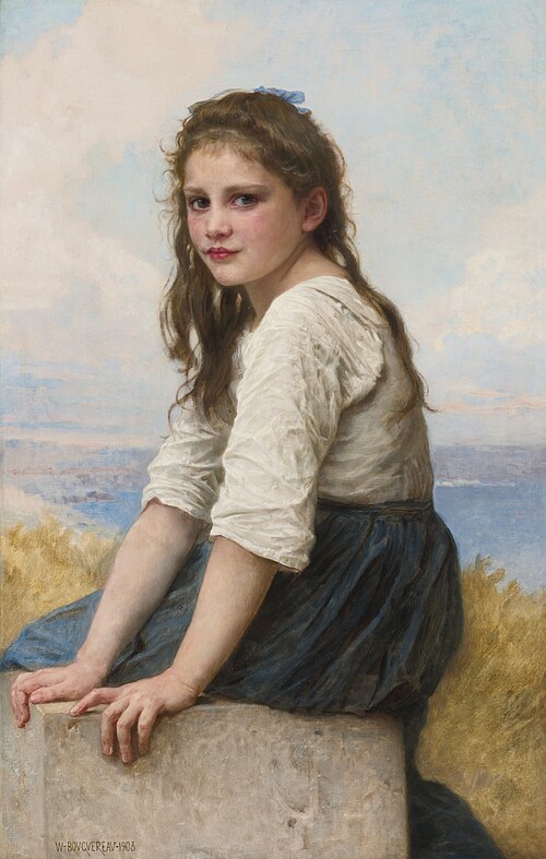 Au bord de la mer, 1903, William Bouguereau