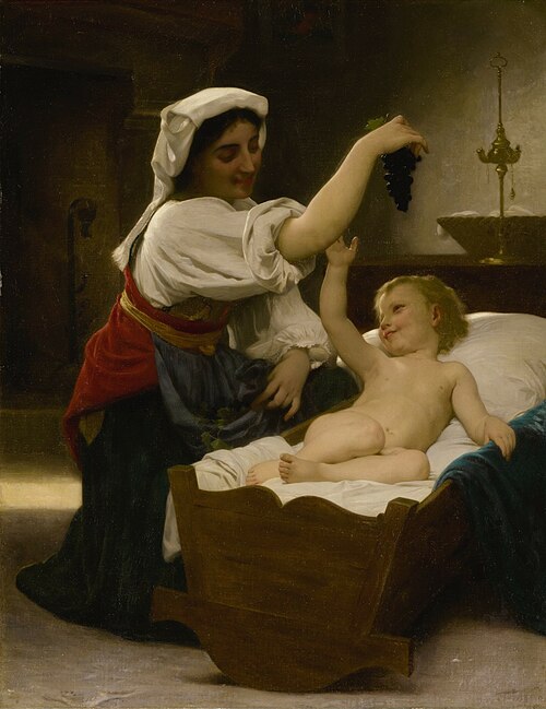 La grappe de raisin (première réduction), 1868, William Bouguereau