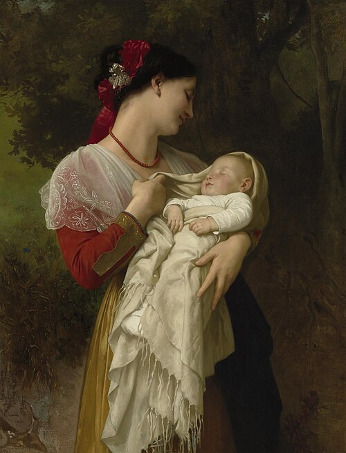 Admiration maternelle, 1869, William Bouguereau