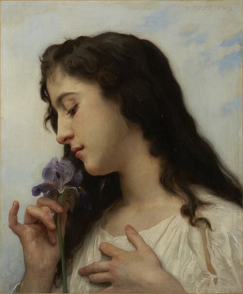 Woman with Iris, 1895, William Bouguereau