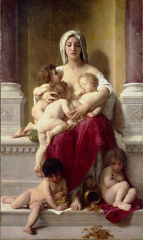 La Charité, 1878, William Bouguereau