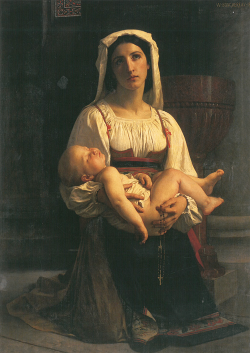 L'invocation à la Vierge, 1865, William Bouguereau