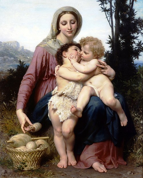 La Sainte Famille, 1863, William Bouguereau