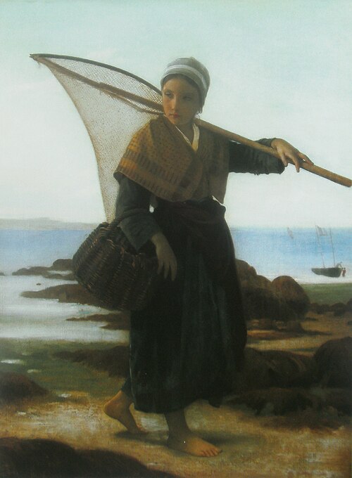 Pêcheuse de crevettes, 1868, William Bouguereau