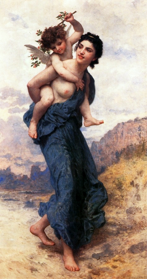 Venus and Cupid., 1903, William Bouguereau
