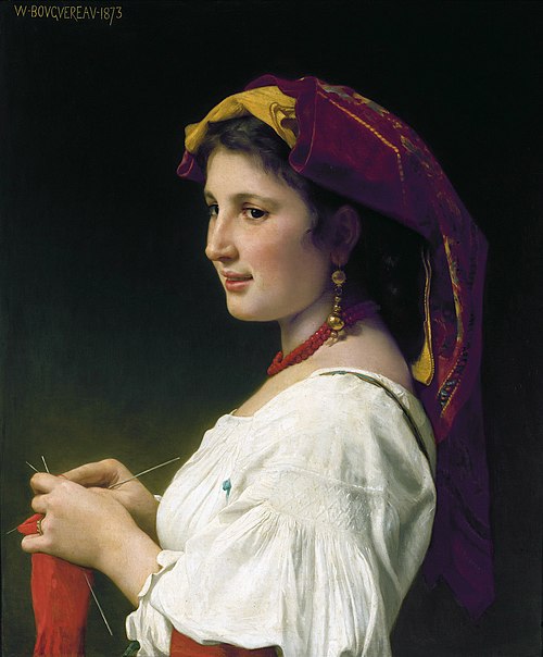 Tricoteuse, 1873, William Bouguereau