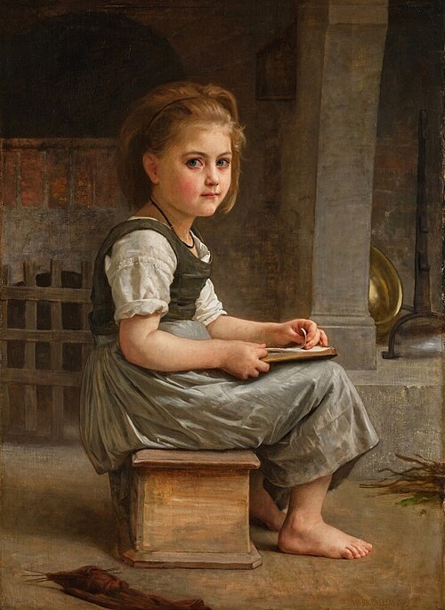 La petite écolière, 1879, William Bouguereau